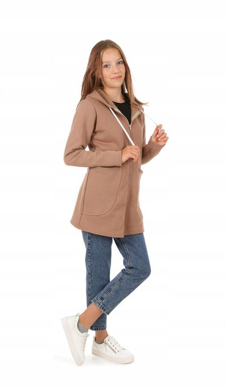 Dievčenská oteplená mikina ,mix farieb, 116 / 122 / 128 / 134 / 140