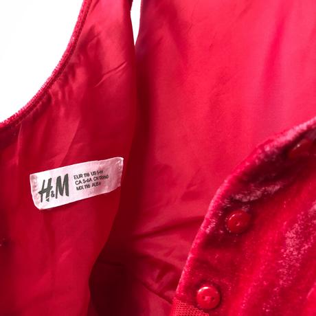 Šaty zamatové dievčenské h&m č.116, 5-6y, h&m,116