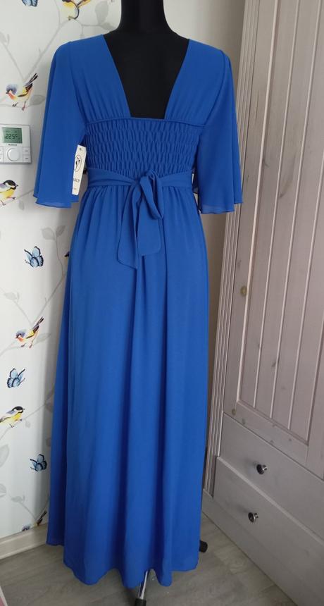 Nádherné kráľovsky modré spoločenské šaty, m