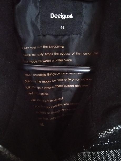 Štýlový kabát desigual, desigual,44