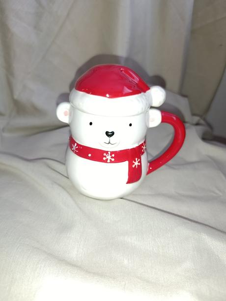 Vianočný hrnček s pokrievkou, 