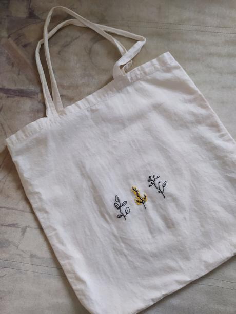 Vyšívaná taška -kvety, 