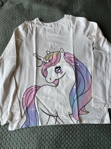 Tričká, legíny,šaty, mikiny - mix oblečenia, 140–152