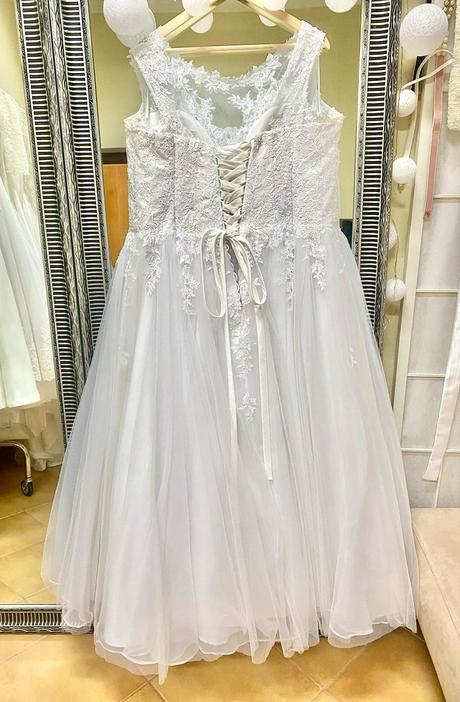 Svadobné šaty - 48 -54 - šaty sú na viazanie, 5xl