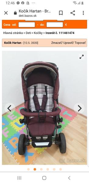 Kombinovaný kočík Hartan - je tento bazárový model dobrý?