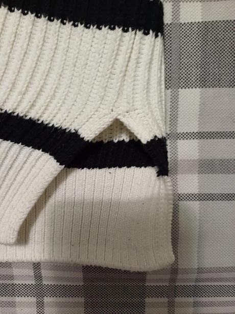 Čierno-biela oversize vesta č.m /l, l