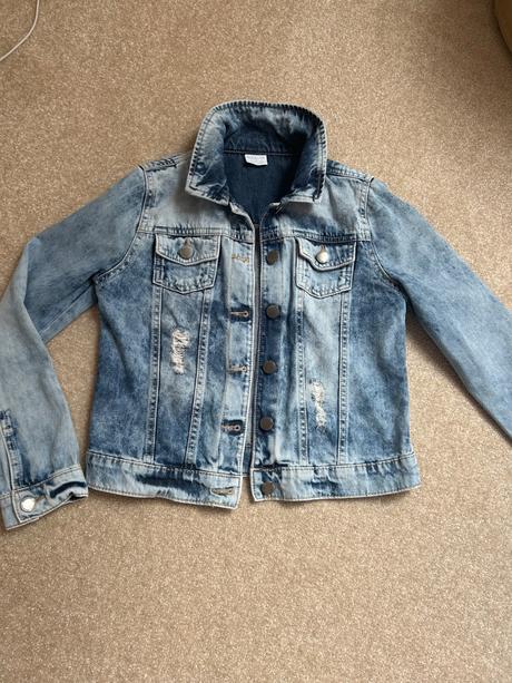 Riflová bunda veľ. 140/146, f&f,140