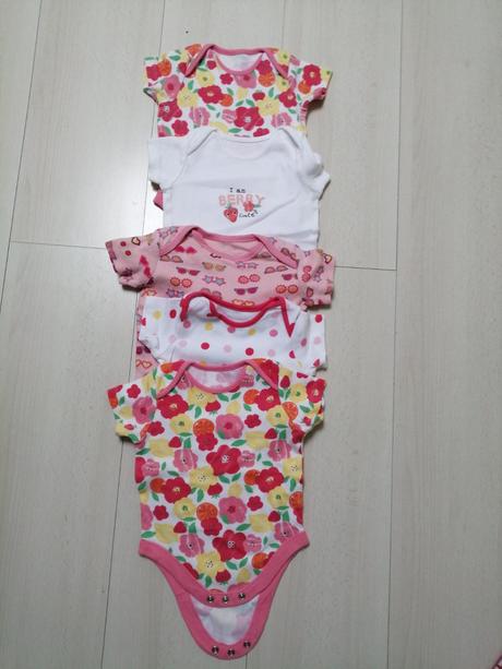 Bodicka 5 ks pre dievčatka vel. 3-6 mesiacov, 62