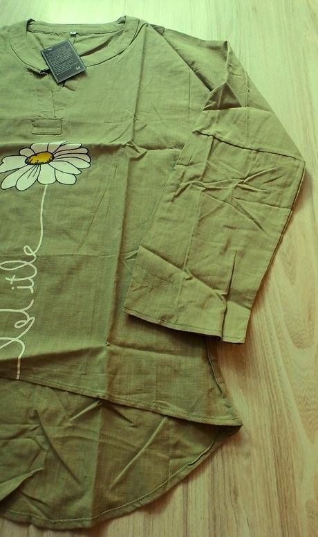 Zelená/khaki letná blúzka, v. l/xl, l