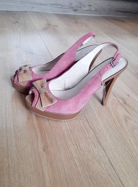 Lodičky ružové, deichmann,40