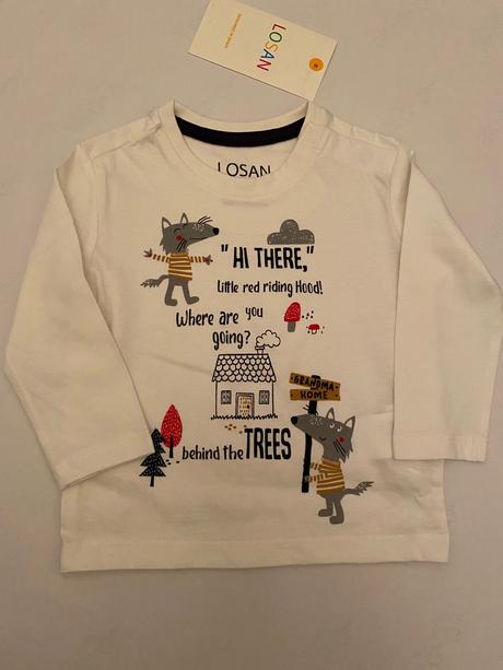 Tricko červená čiapočka, losan,68 / 74 / 80 / 86 / 92