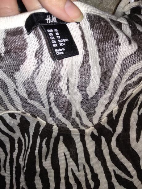 Zebrová tunika, h&m,s