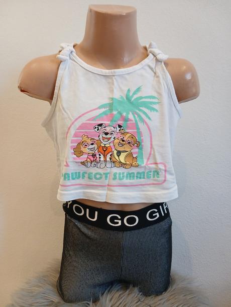 Dievčenský crop top paw patrol (122), nickelodeon,122
