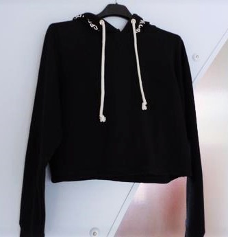 Crop mikina over size s/m, h&m,m