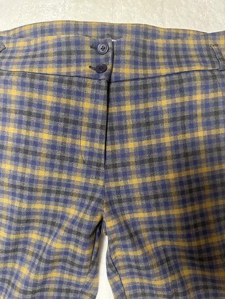 Kockované nohavice, l / m