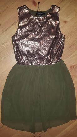 Zelené šaty amisu 38, amisu,38