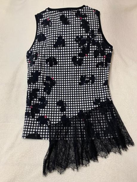 Čiernobiele tielko s čipkou zn. liu jo, liu jo,l / m / s