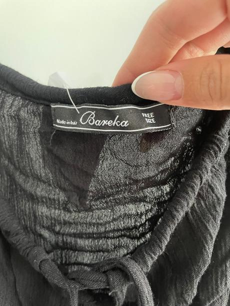 Čierne letné šaty viazanie okolo krku, m