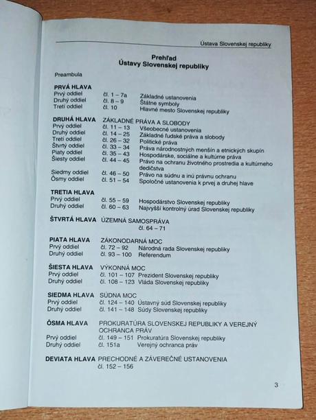 Predám -ústava slovenskej republiky, 