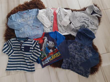5 x tričko s dlhým rukávom 92, 92