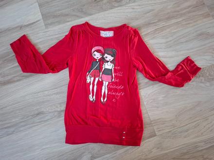 Predĺžený top - tunika / tričko,  veľ. 134, palomino,134