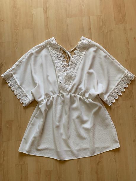 Výpredaj - 30 percent - tehotenská blúzka s čipkou, s