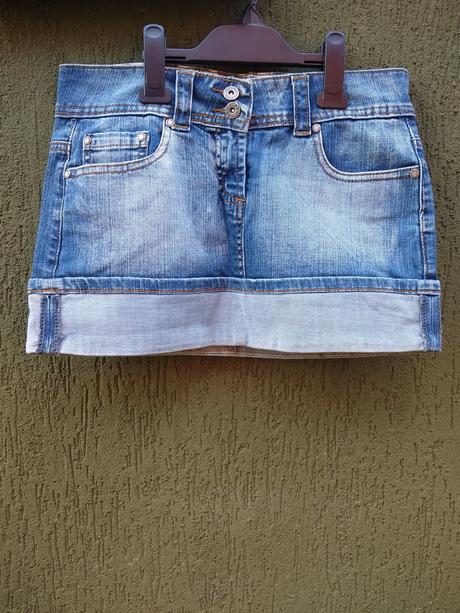 Riflová sukňa, fishbone,m