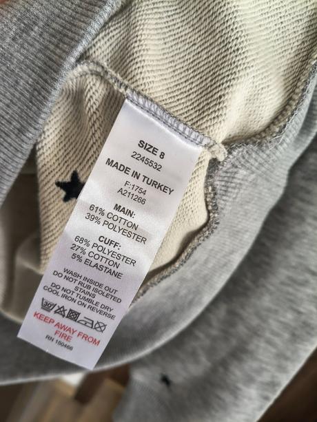 Mauvette kvalitná bavlnená mikina s-m, m / s