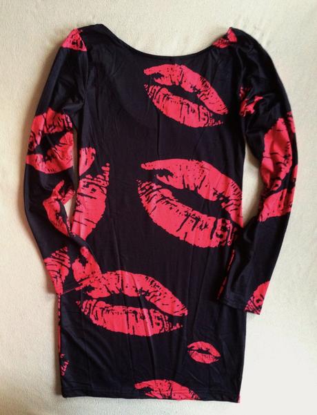 Sexi lips pritting elasticke saty vel.s/m, m / s