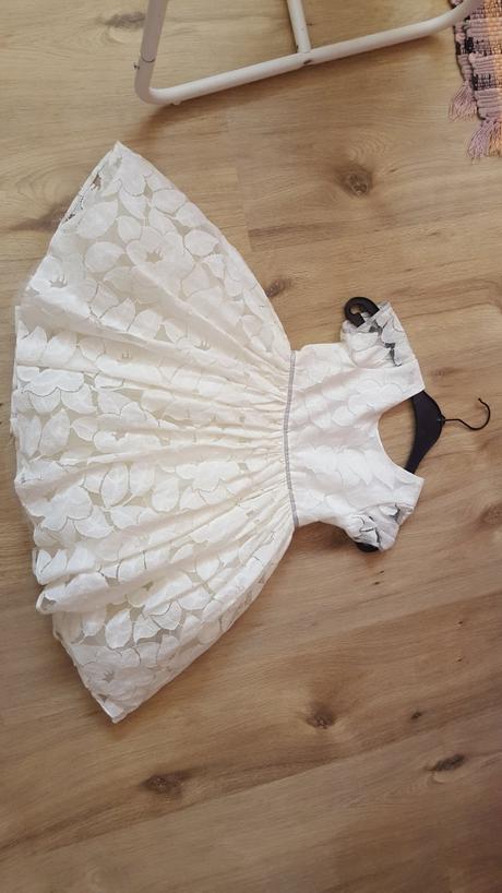 Sviatočné bielo-strieborné šaty next, next,80