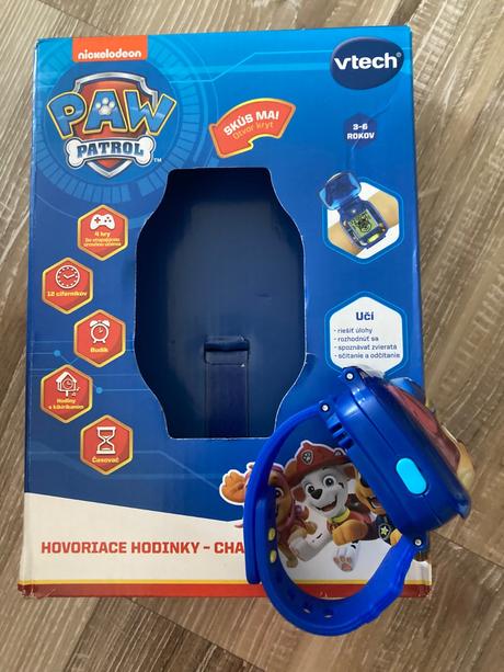 Detské hovoriace hodinky -chase,ako nové,