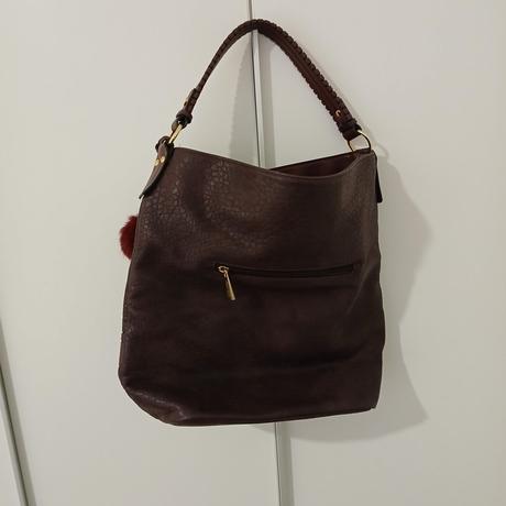 Veľká bordová kabelka na rameno ccc, ccc