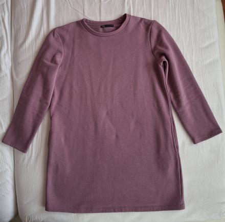 Dlhá tepláková mikina s vreckami, zara,s