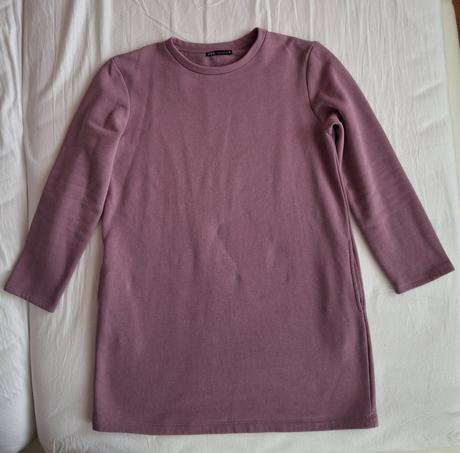 Dlhá tepláková mikina s vreckami, zara,s