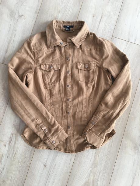 Dámska hnedá košeľa, h&m,38