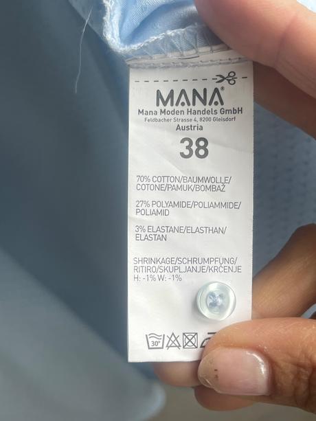 Svieža zelená bavlnená/viskózová košeľa crep s vre, 38