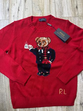 Sveter s motívom medveďa, ralph lauren,l