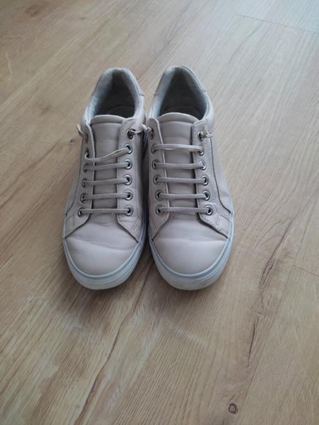 Krémové topanky-tenisky, 38