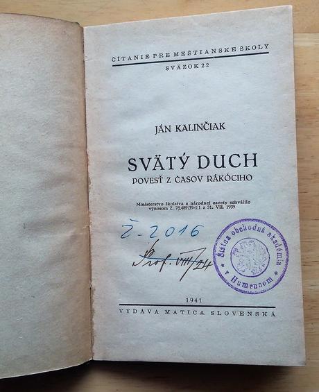 Svätý duch, povesť z časov rákociho, ján kalinčiak,