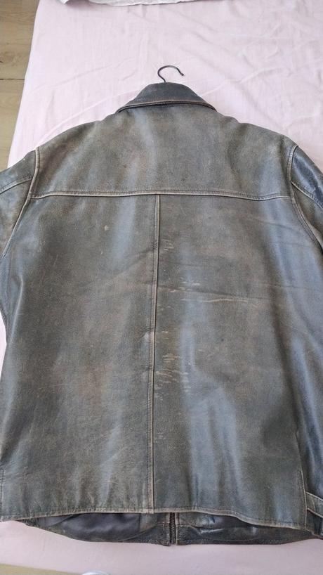 Pánska hnedá kožená bunda veľ. cca 54, 54