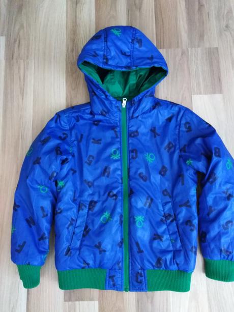 Obojstranná vetrovka, benetton,140