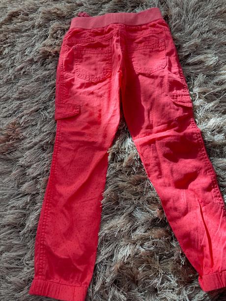 1x oblečene nohavice 100perc.bavlna, c&a,116