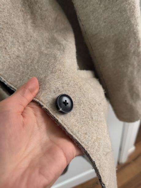 Calvin klein béžový vlnený kabát, calvin klein,m