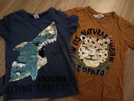 Interaktívne tričká, h&m,110