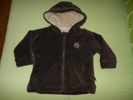 Teplučká mäkkučká chlpatka s macíkom 80/86/92, 80