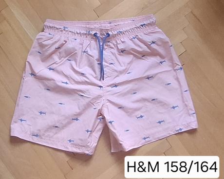 Plavkové šortky so žralokmi h&m 158/164, h&m,158