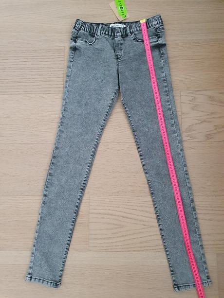 Šedé strečové nohavice terranova 165cm, terranova,164