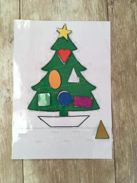 Vianocny stromcek zalaminovana aktivita,