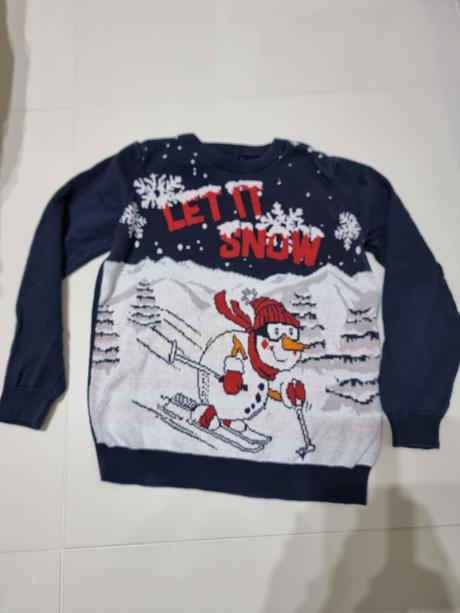 Predám vianočný pulóvrik, 128