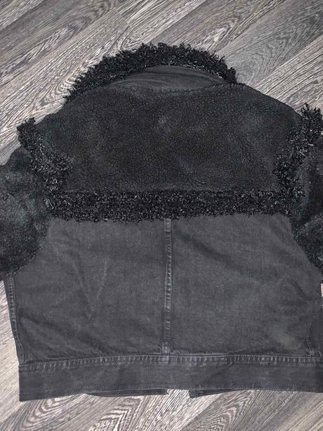 Riflová teddy bunda asos 38, 38 / m